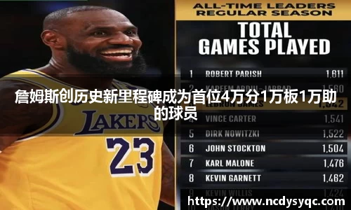 詹姆斯创历史新里程碑成为首位4万分1万板1万助的球员