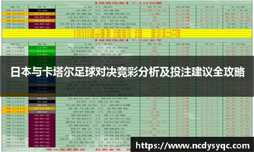 日本与卡塔尔足球对决竞彩分析及投注建议全攻略