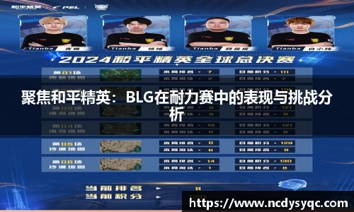 聚焦和平精英：BLG在耐力赛中的表现与挑战分析